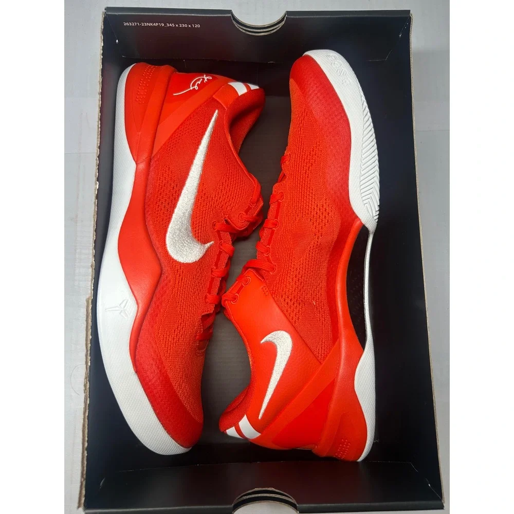 Nike Kobe 8 Protro‎ TB Team Orange White Size 14 HM6469 800 New/No Lid